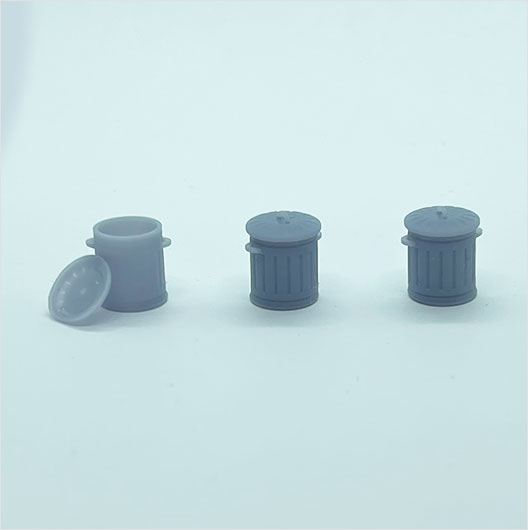 OO Scale | Ready to Paint | Galvanised Metal Bin - Mixed Pack