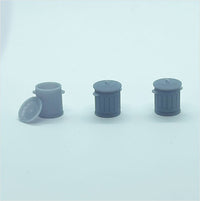 OO Scale | Ready to Paint | Galvanised Metal Bin - Mixed Pack