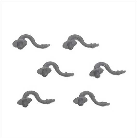 OO Scale | Ready to Paint | Swan Neck Lamp (6 pack)