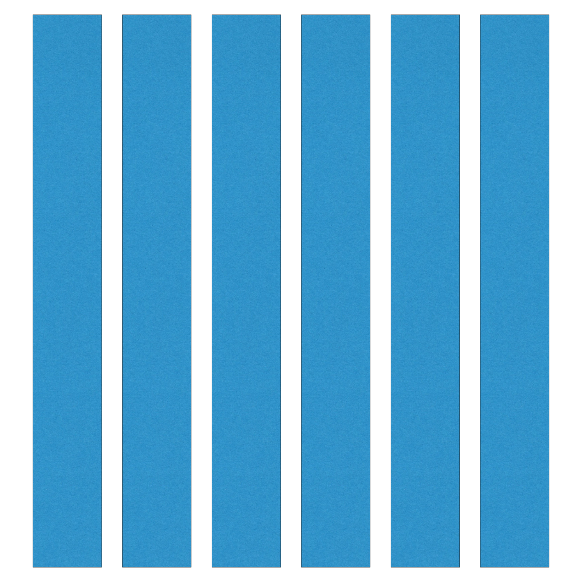 Ocean Blue Paper Chain Card Strips. 5 Meter / 16 Feet Long. Wedding Party Decor
