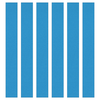 Ocean Blue Paper Chain Card Strips. 5 Meter / 16 Feet Long. Wedding Party Decor