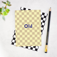 Old Checkerboard Birthday Card – A Cheeky Celebration Choice