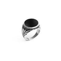 Onyx Signet Ring (Silver)