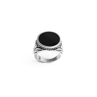 Onyx Signet Ring (Silver)