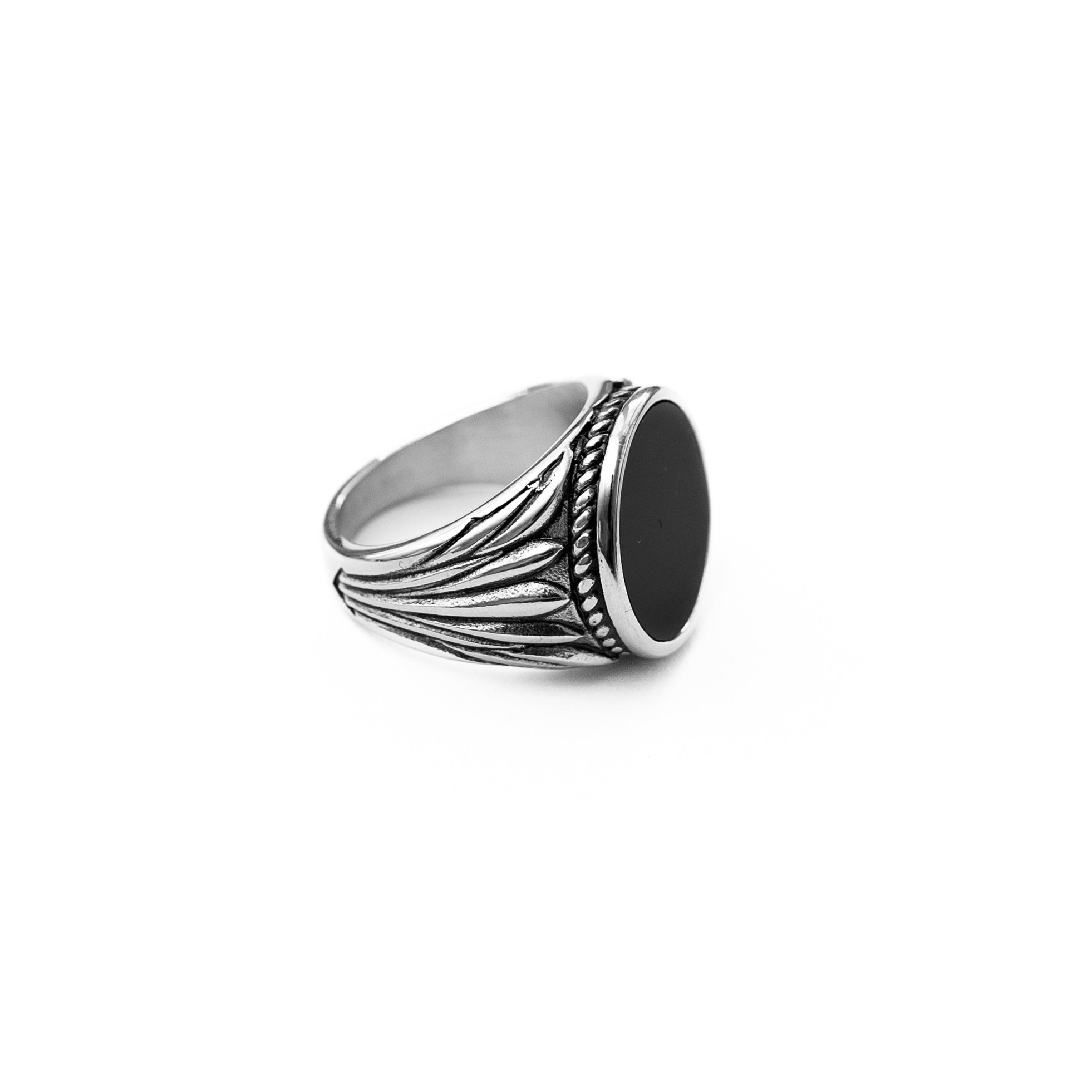 Onyx Signet Ring (Silver)