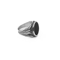 Onyx Signet Ring (Silver)