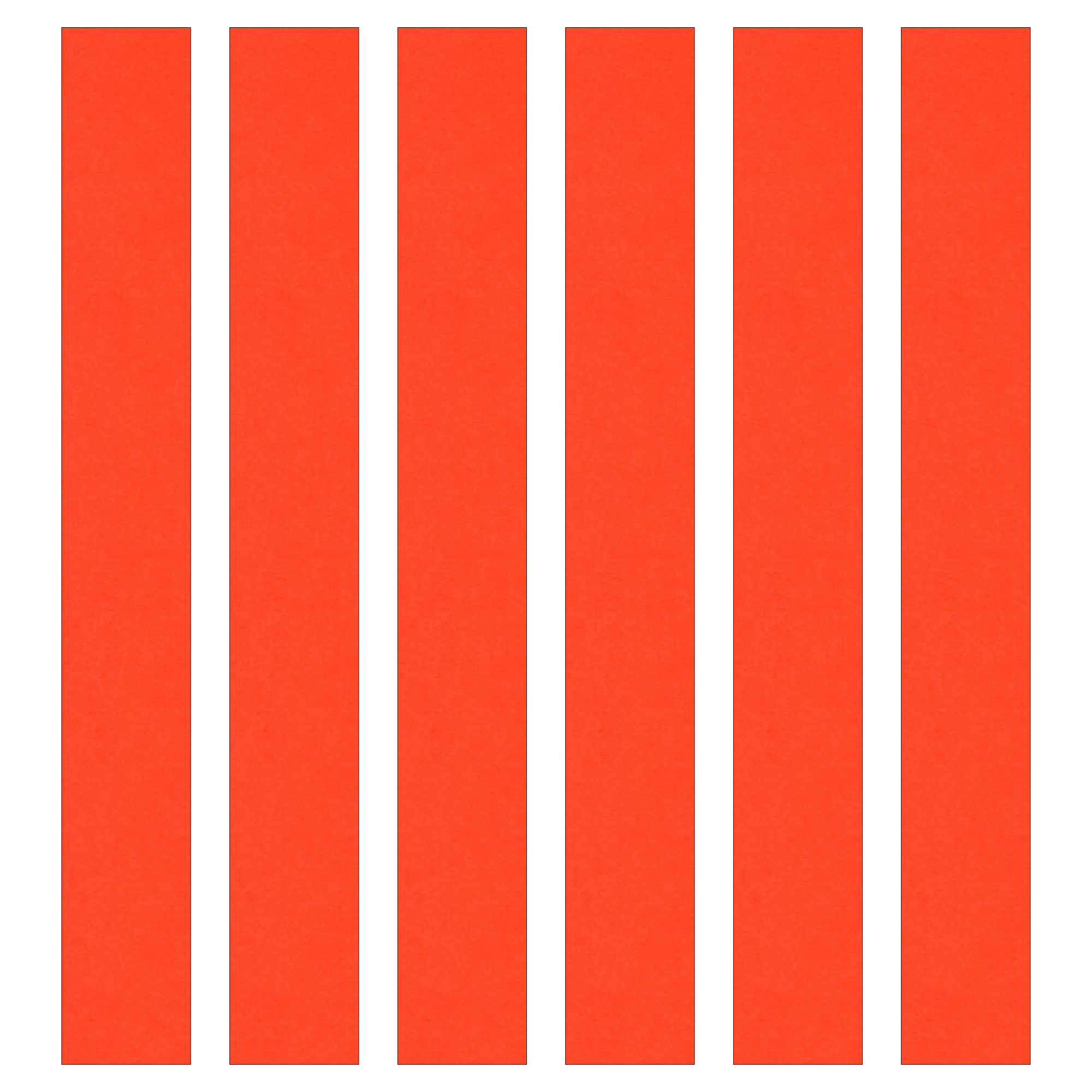 Orange Paper Chain Card Strips. 5 Meter / 16 Feet Long. Wedding Party Decor