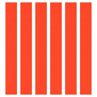 Orange Paper Chain Card Strips. 5 Meter / 16 Feet Long. Wedding Party Decor
