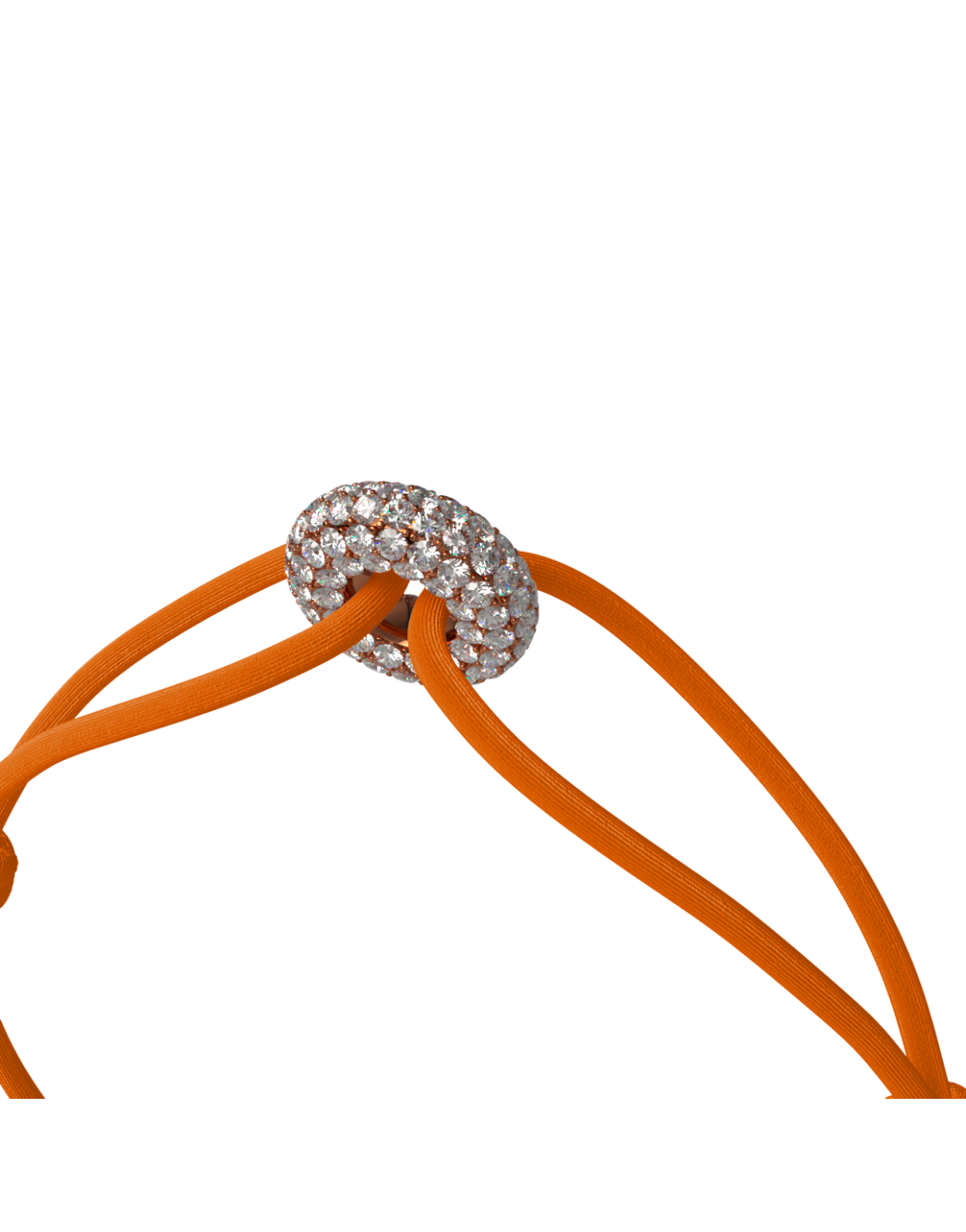 Mini Rose Soho Pavé Cord Bracelet