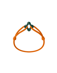 Green Clover Cord Bracelet