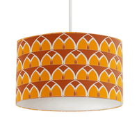 Orange and Yellow Geometric Arches Design Lampshade, Ceiling or Table Lamp Shade