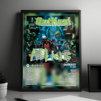 OutKast "ATLiens" Album Cover Poster - with Complete Tracklist