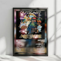 OutKast "Aquemini" Album Cover Poster - with Complete Tracklist