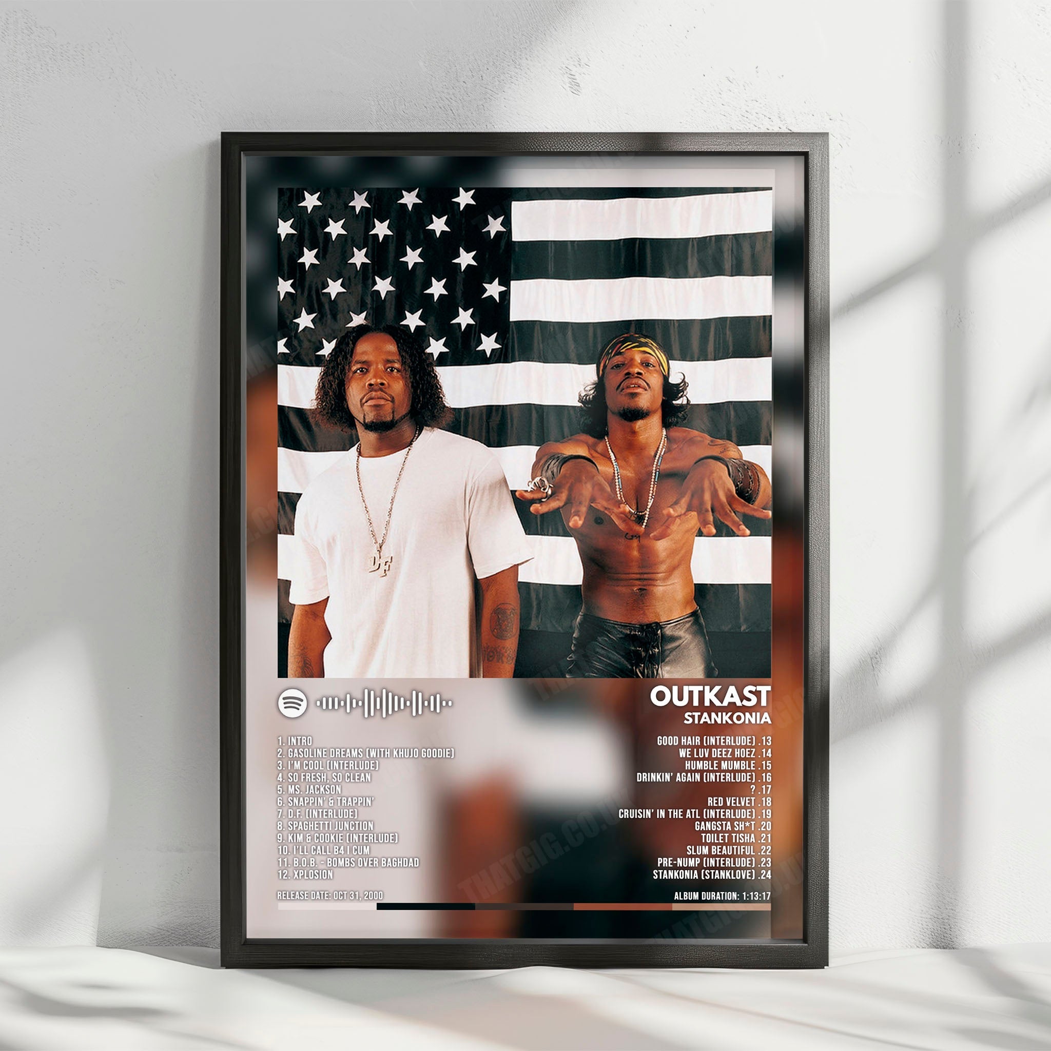 OutKast "Stankonia" Album Cover Poster - with Complete Tracklist