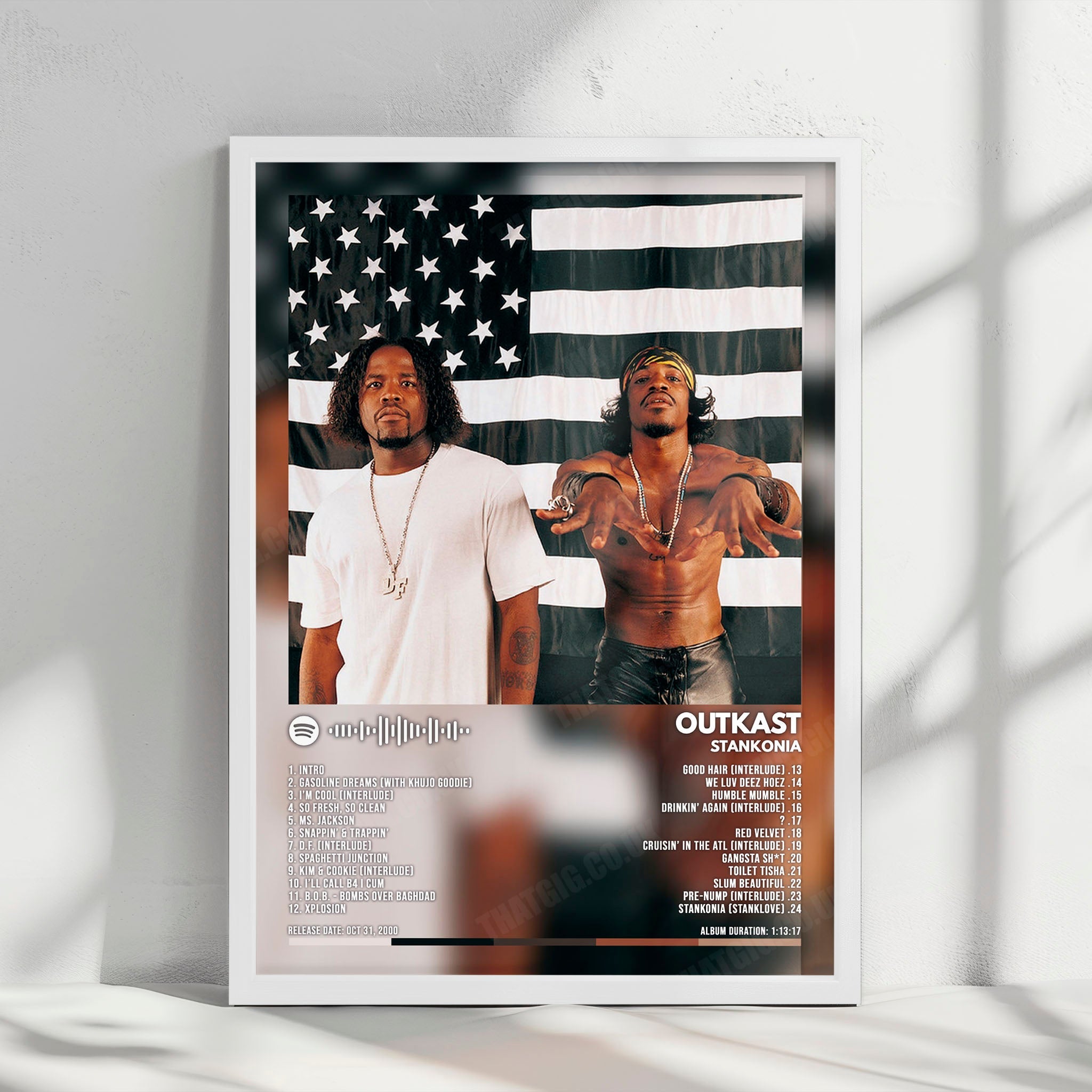 OutKast "Stankonia" Album Cover Poster - with Complete Tracklist