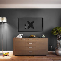 ProperAV TV Wall Bracket (23" - 43" / 15kg Capacity / VESA Max. 200x200) - Grey