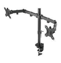ProperAV Desk Monitor Mount 17" - 32" Dual Swing Arm VESA Max 100x100