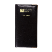 2026 Portrait Pocket Diary - Week to View - Black (PC-26)
