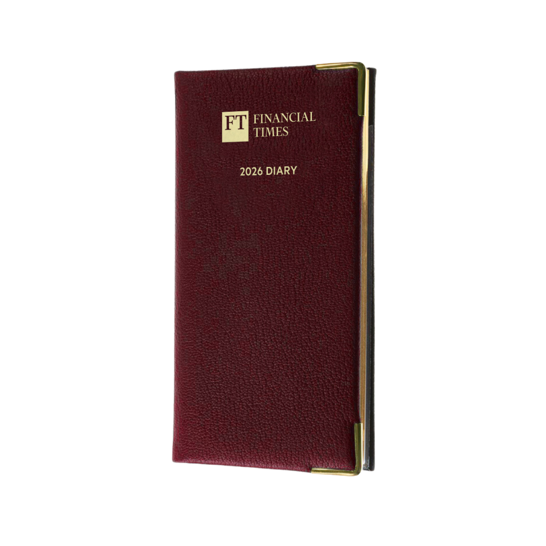 2026 Portrait Pocket Diary - Week to View - Claret