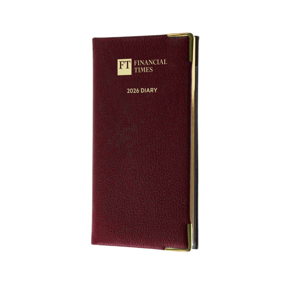 2026 Portrait Pocket Diary - Week to View - Claret