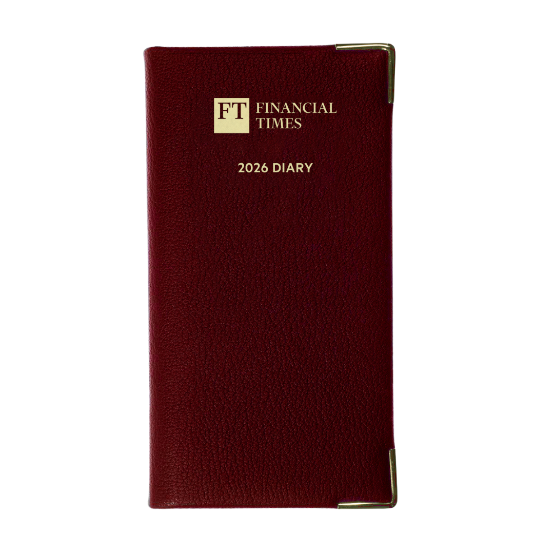2026 Portrait Pocket Diary - Week to View - Claret