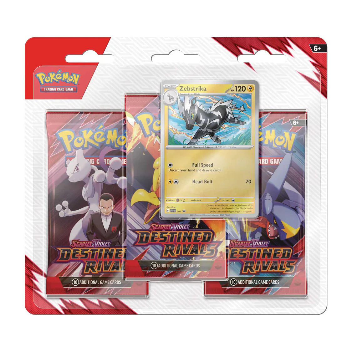 Pokemon TCG: Scarlet & Violet 10 - Destined Rivals - 3-Pack Blister