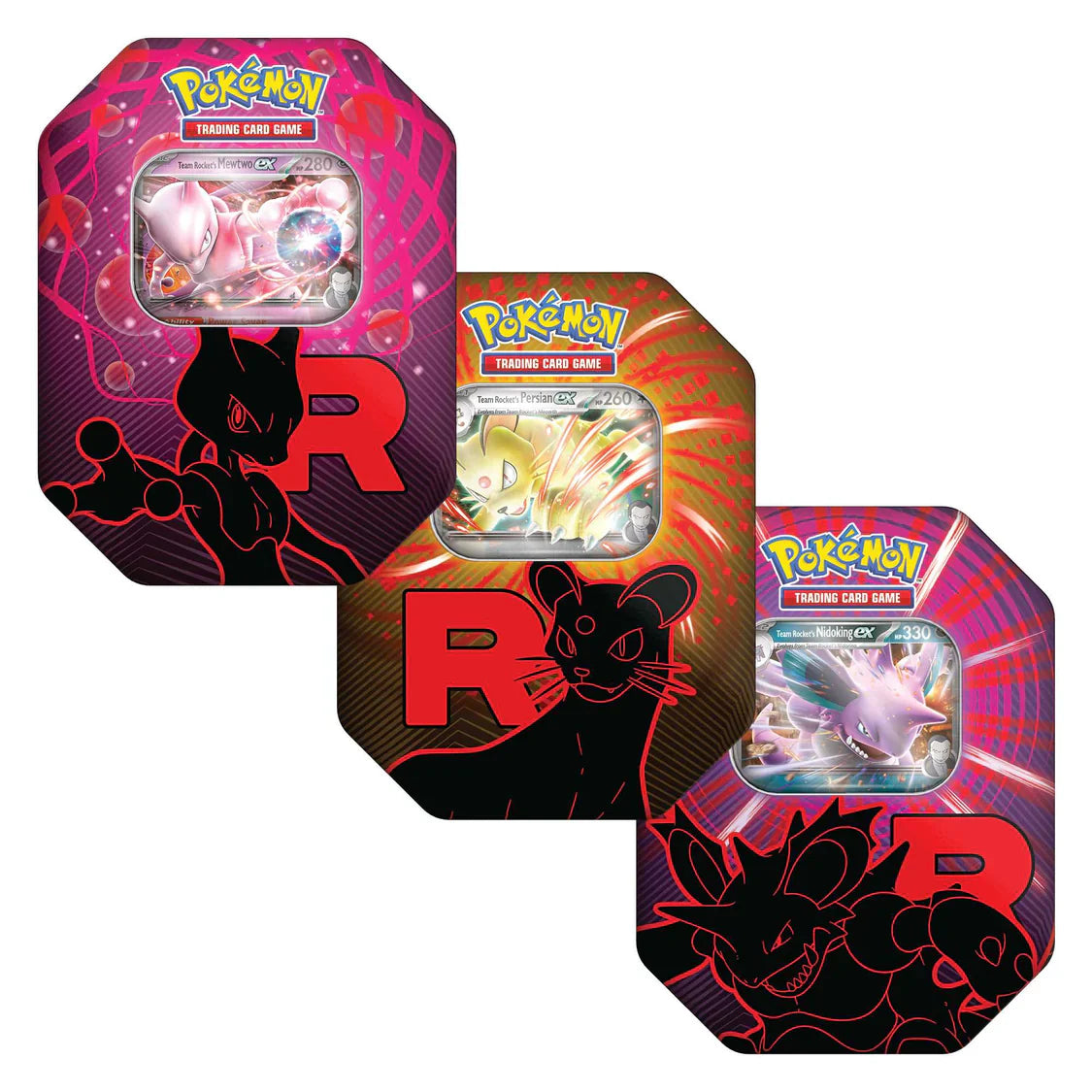 Pokemon Trading Card Game (TCG): Team Rocket Tin Assortment