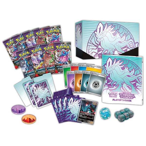 Pokemon TCG: Scarlet & Violet 5 - Temporal Forces - Elite Trainer Box: Walking Wake and Iron Leaves
