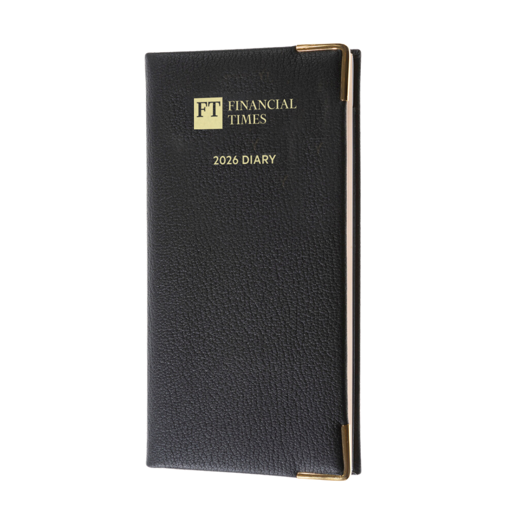 2026 Landscape Pocket Diary (Pink paper) - Week to View -  Black (PP-26)