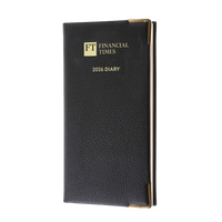 2026 Landscape Pocket Diary (Pink paper) - Week to View -  Black (PP-26)