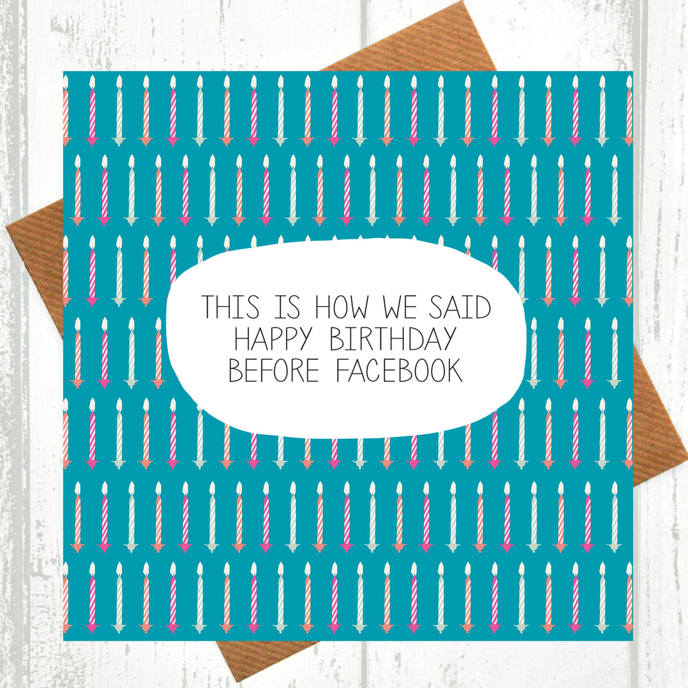 Before Facebook Birthday Card
