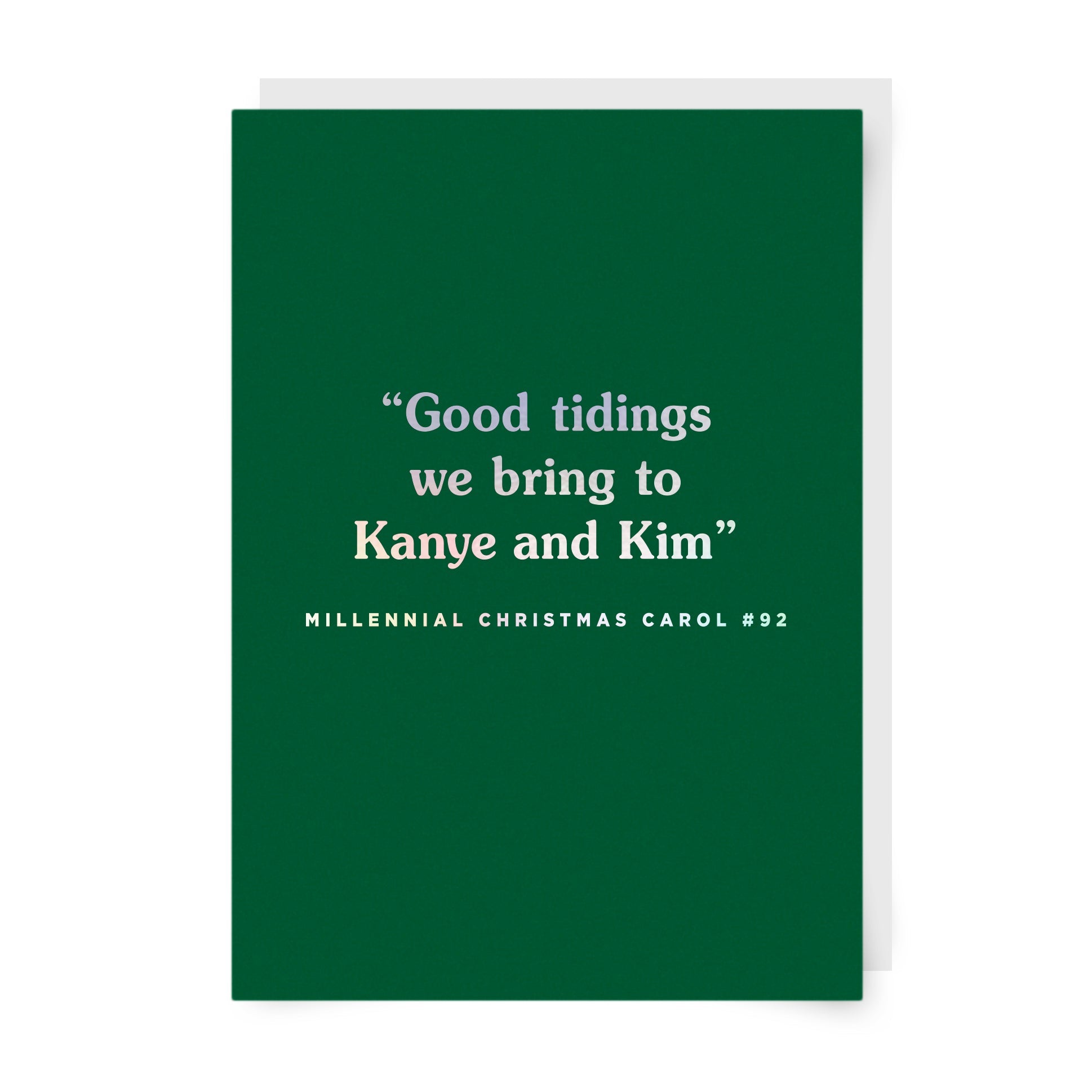 Good Tidings We Bring to Kanye and Kim Christmas Card