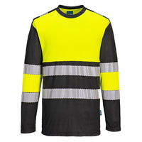Portwest PW3 Hi-Vis Cotton Comfort Class 1 T-Shirt L/S