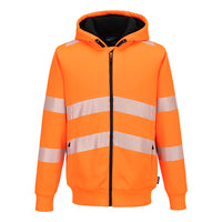 Portwest PW321 Hi-Vis Zipped Winter Hoodie