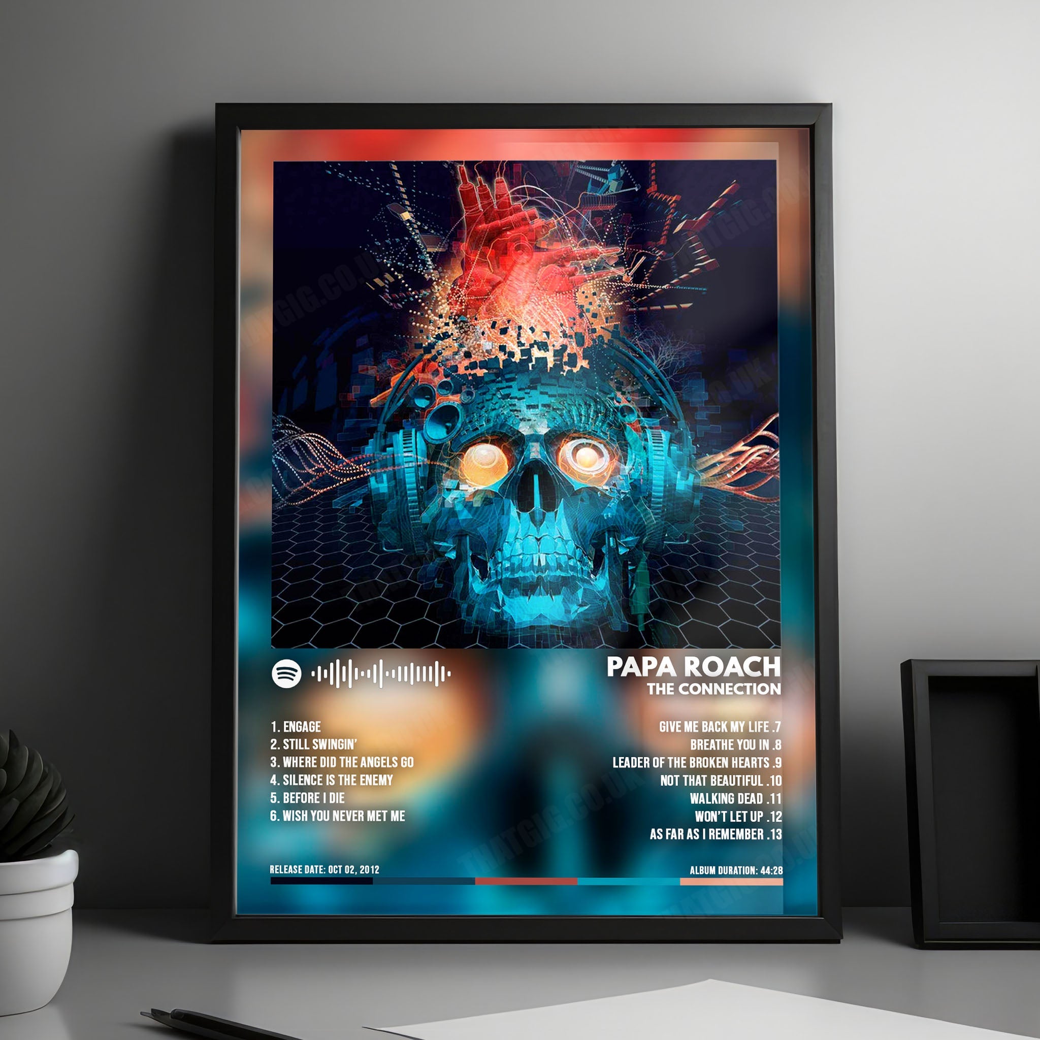 Papa Roach "The Connection  " Album Cover Poster - with Complete Tracklist