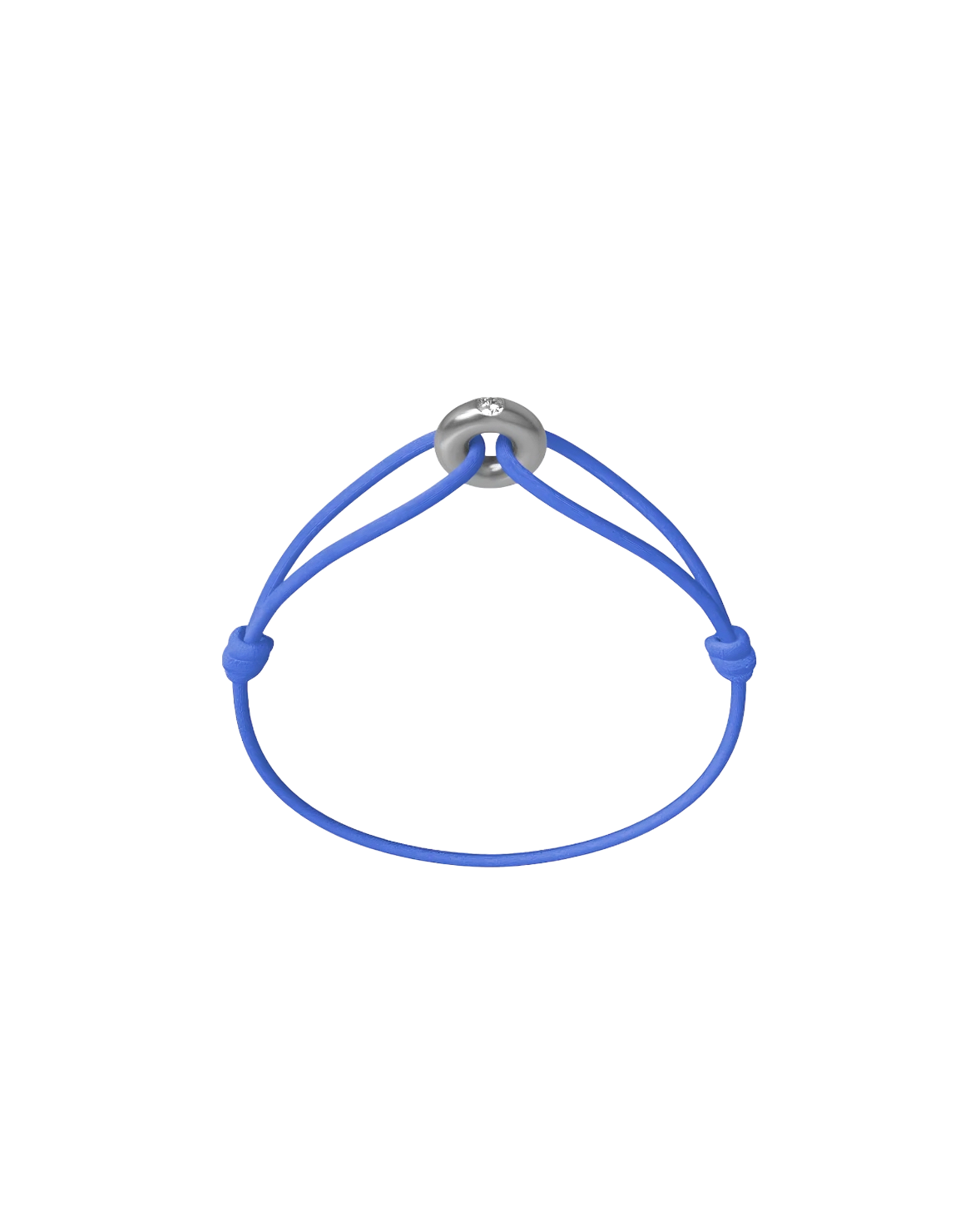 Mini Silver Soho Diamond Cord Bracelet