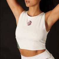 Women's Crop Tank Drybreak White
