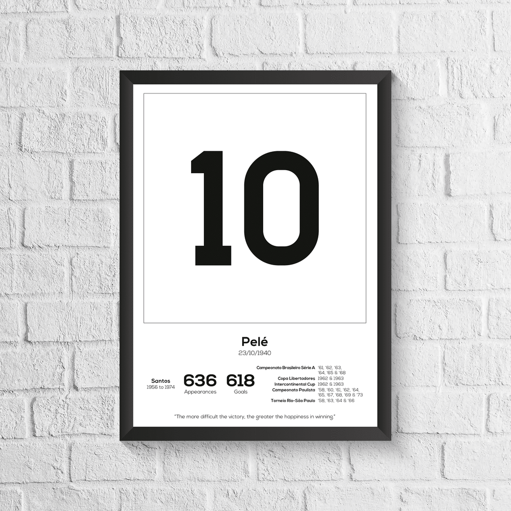 Pele Legend Stats Print
