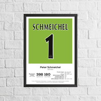 Peter Schmeichel Legend Stats Print