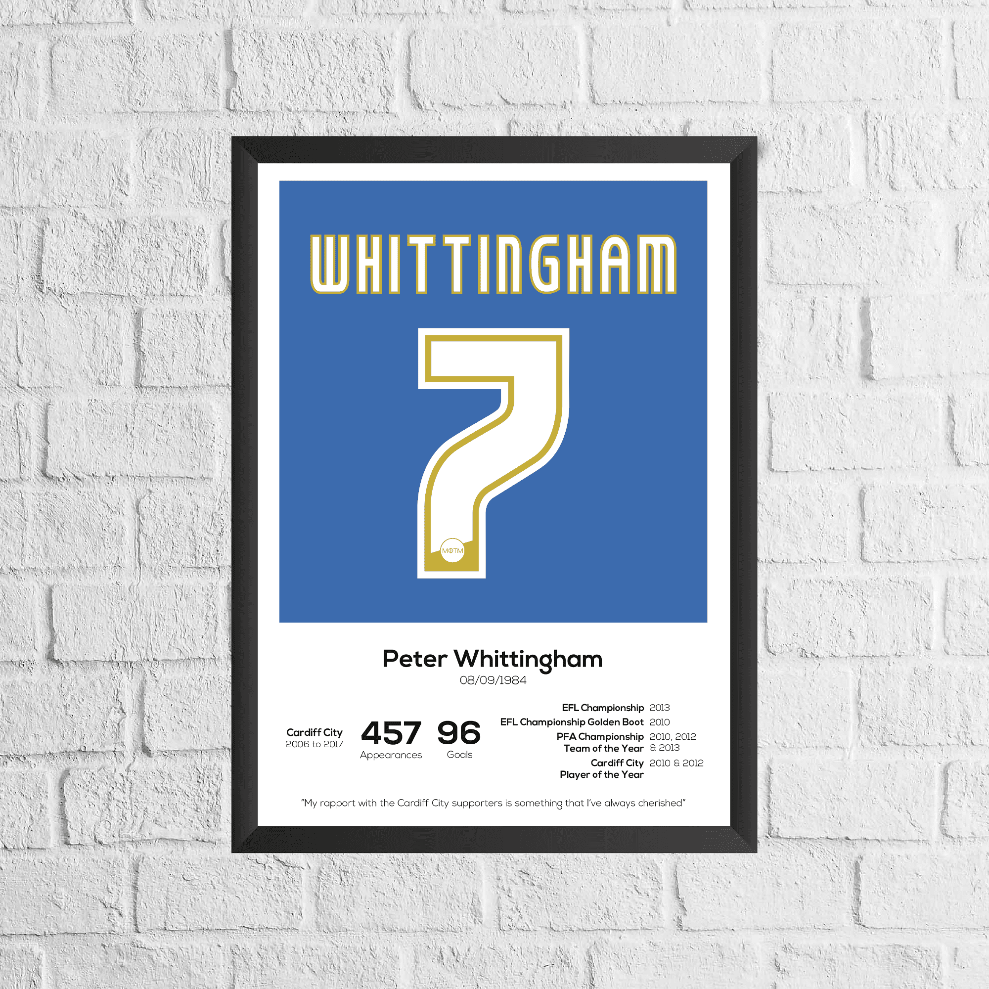Peter Whittingham Legend Stats Print