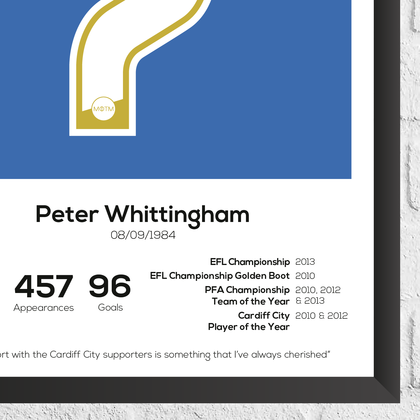 Peter Whittingham Legend Stats Print