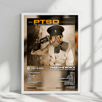 Pharoahe Monch "PTSD: Post Traumatic Stress Disorder" Album Cover Poster - with Complete Tracklist