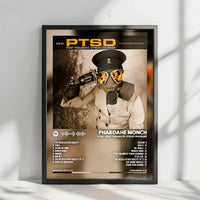 Pharoahe Monch "PTSD: Post Traumatic Stress Disorder" Album Cover Poster - with Complete Tracklist