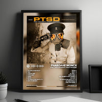 Pharoahe Monch "PTSD: Post Traumatic Stress Disorder" Album Cover Poster - with Complete Tracklist