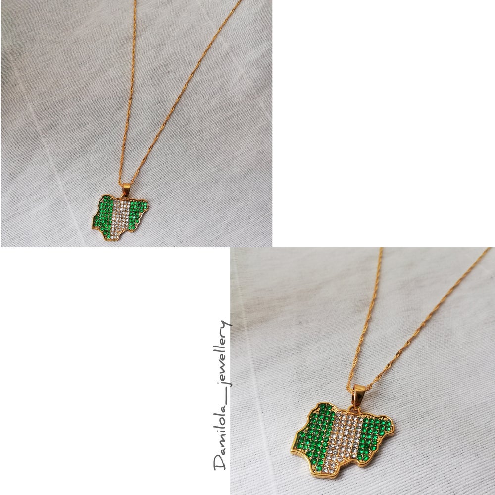 Nigeria ‘Funmilayo' Flag Necklace