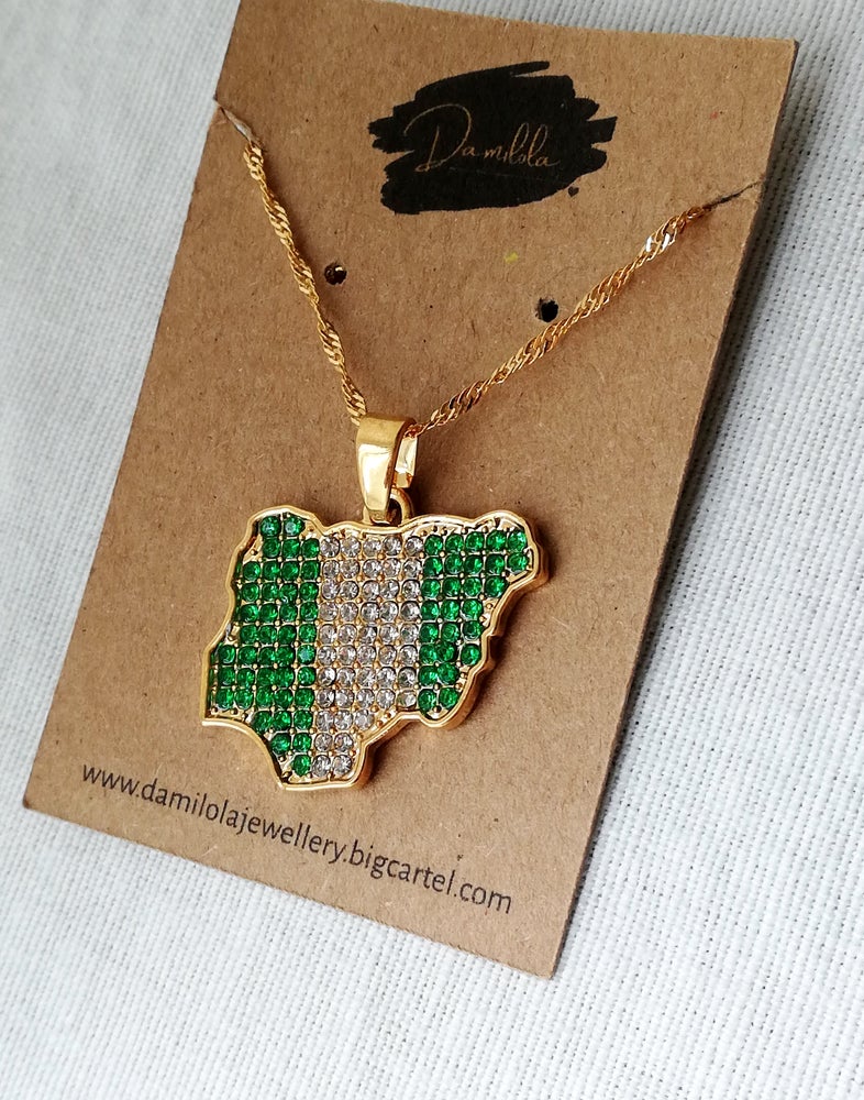 Nigeria ‘Funmilayo' Flag Necklace