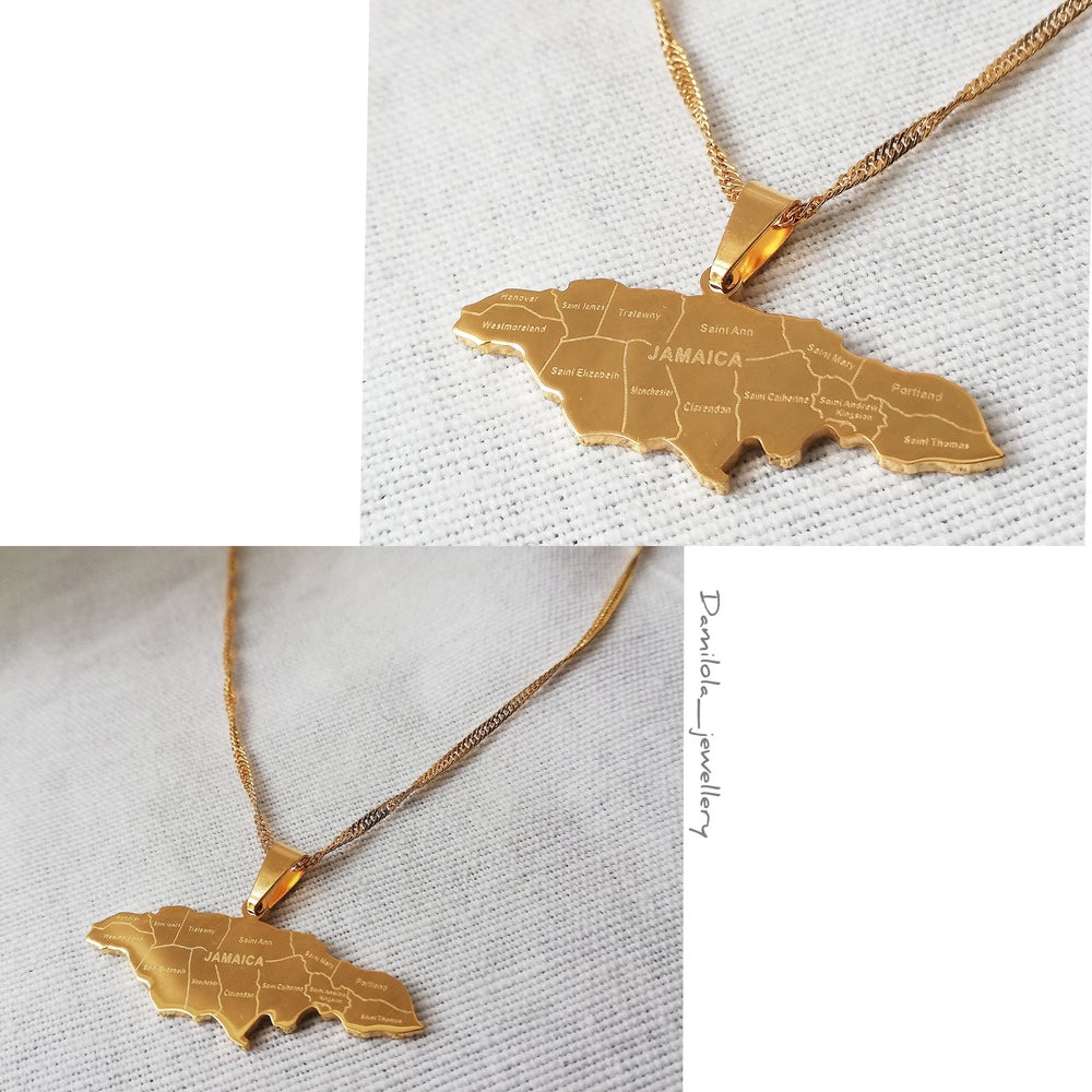 Jamaica Necklace '14 Parish’- Gold/Silver