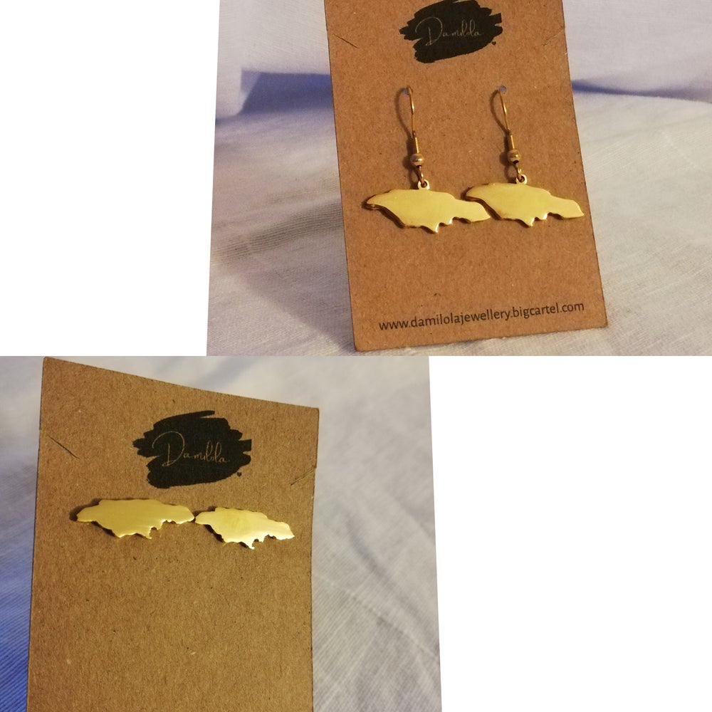 Jamaica studs/dangly - ‘Land We Love’