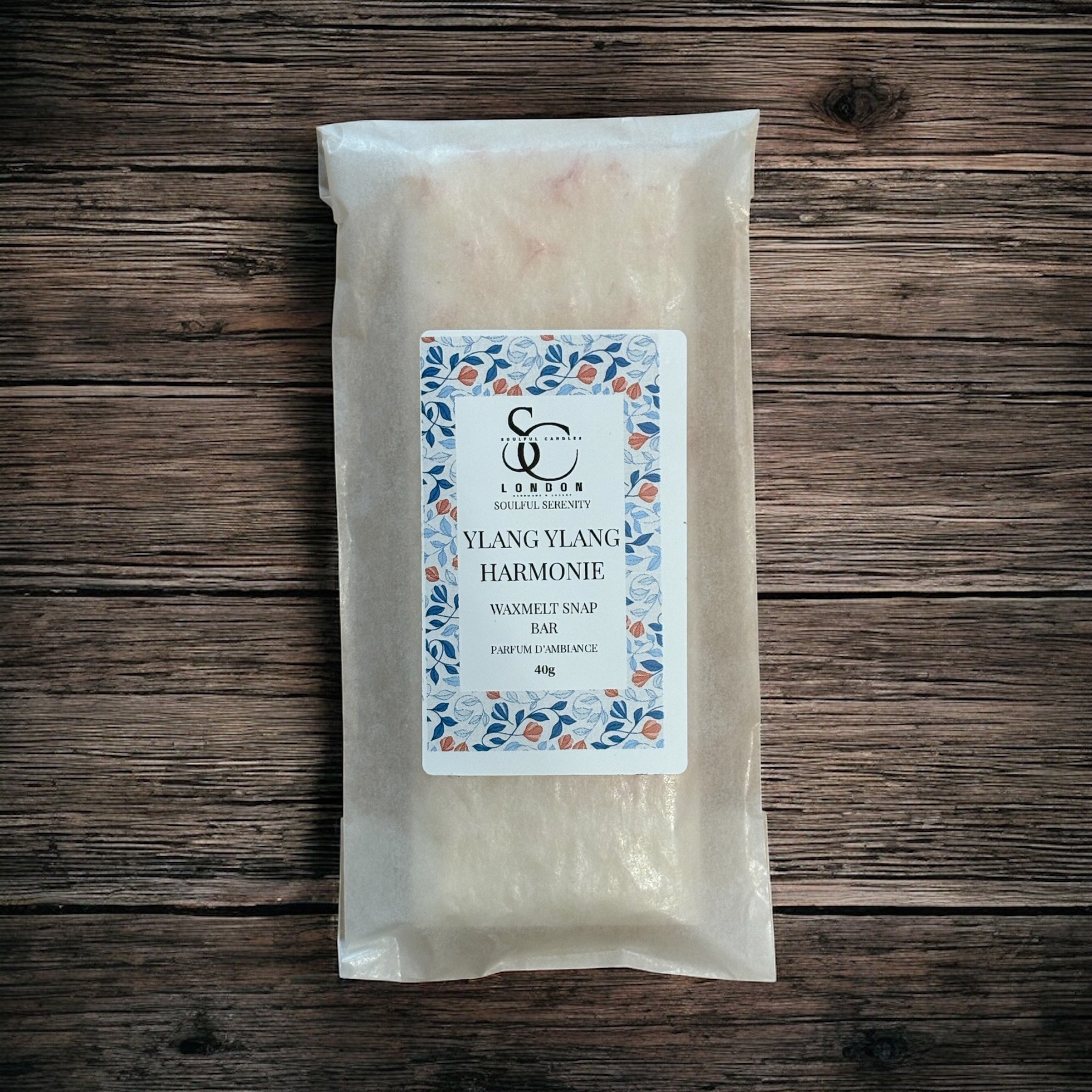 Ylang Ylang Harmonie Wax Melt Snap Bar (40g) – Soulful Serenity Range