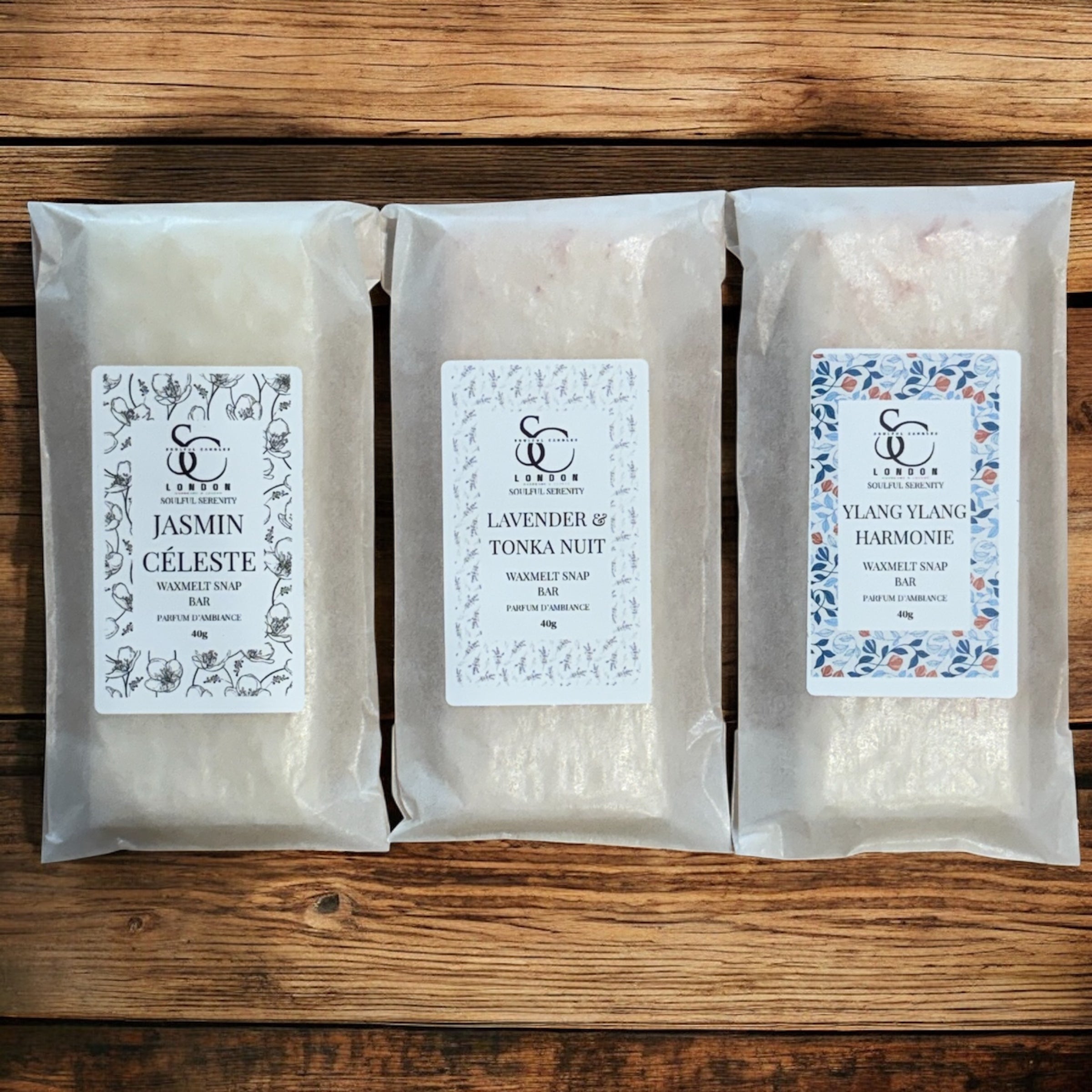 Jasmin Celeste Wax Melt Snap Bar (40g) – Soulful Serenity Range